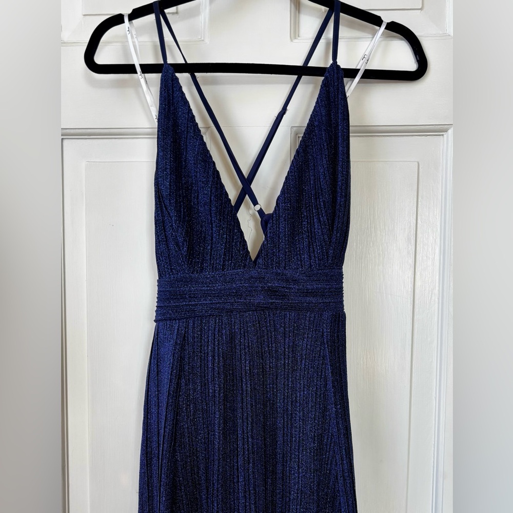 Lulu's Deep Blue Maxi Dress - Picture 4 of 7